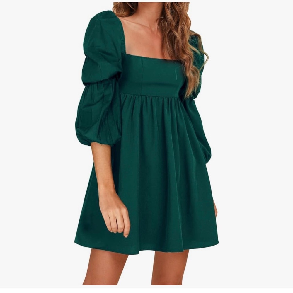 Elegant Dark Green Women's Dress